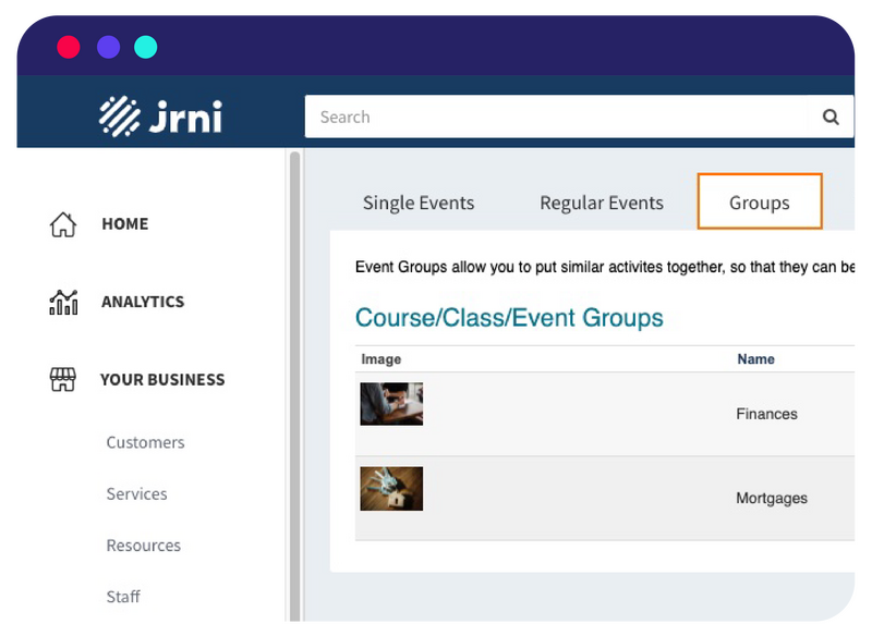 Event Booking Software Solution | JRNI